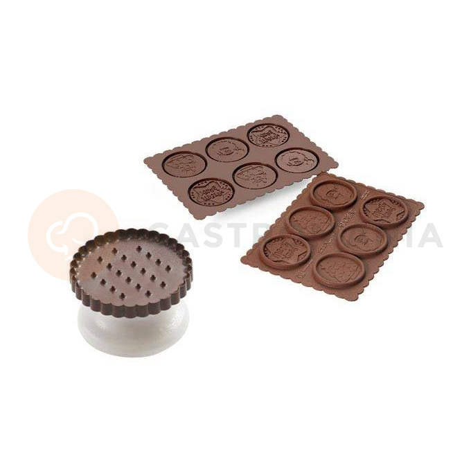 Sada na sušenky - Vánoce, ø57x5 mm - CKC02 Cookie Xmas Slim | SILIKOMART, EasyChoc