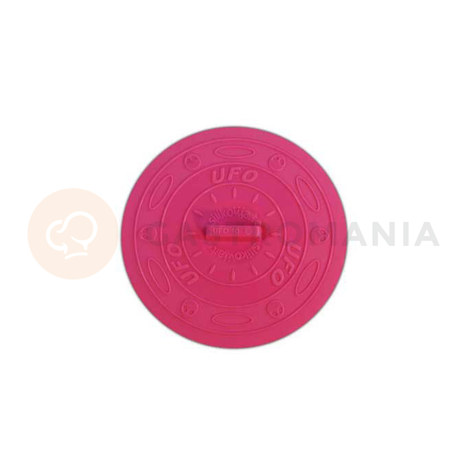 Silikonové víko, potravinový obal 105 mm, růžové | SILIKOMART, Ufo Range