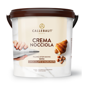 Krém na plnění, 12% lískový oříšek Crema Nocciola, kbelík 10 kg | CALLEBAUT, FNN-S1235-T06