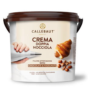 Krém na plnění, 18% lískový oříšek Crema Doppia Nocciola, kbelík 5 kg | CALLEBAUT, FNN-S1835-651