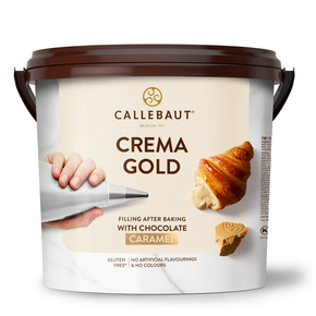 Krém na plnění, karamelová čokoláda Crema Gold, kbelík 5 kg | CALLEBAUT, FMF-GOLD35-651