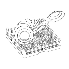 Zásuvka koše na hluboké talíře do myček Lozamet | LOZAMET, PA-150