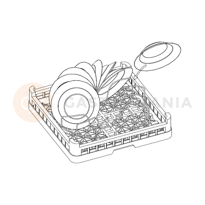 Zásuvka koše na hluboké talíře do myček Lozamet | LOZAMET, PA-150