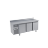 Mrazicí stůl s agregátem a plnými dveřmi 1825x700x850 mm | DORA METAL, DM-95003