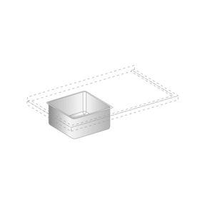 Dřezová komora z nerezové oceli 400x400x250 mm | DORA METAL, DM-3007.1