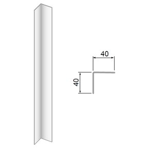 Vnitřní roh z nerezové oceli 1000 mm | DORA METAL, DM-3509.6