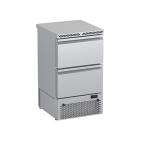 Stół chłodniczy kompaktowy z agregatem i szufladami 500x530x890 mm | DORA METAL, DM-S-94043.2