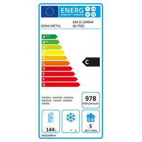 Chladicí stůl s agregátem a plnými dveřmi 950x700x850 mm | DORA METAL, DM-94044