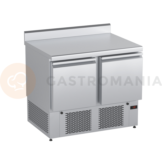 Chladicí stůl s agregátem a plnými dveřmi 950x600x850 mm | DORA METAL, DM-94044