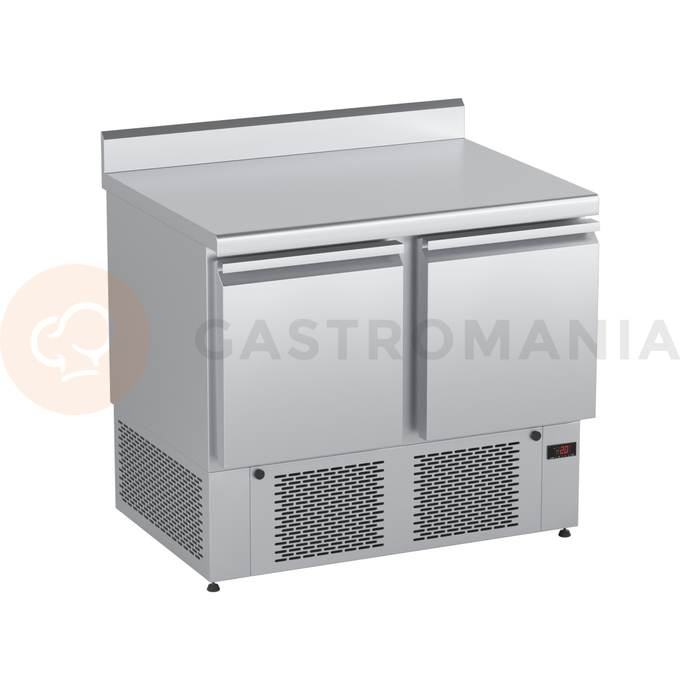 Chladicí stůl s agregátem a plnými dveřmi 950x700x850 mm | DORA METAL, DM-94044