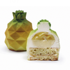 Silikonová forma na dezerty a monoporce, ananas, 4x 150 ml, 100x380x60 mm | DINARA KASKO, Pineapple