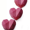 Silikonová forma na dezerty a monoporce, srdce, 4x 150 ml, 100x380x60 mm | DINARA KASKO, Heart Mini