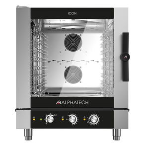 Piec konwekcyjno-parowy elektryczny, 7x GN 1/1, 7x 600x400 mm, sterowanie manualne, 777x729x942 mm | ALPHATECH, ICON ICEM071E