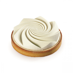 Silikonová forma k tvoření kulatých ozdob k dekorování dezertů a dortů, spirála, 250 ml, 140 mm | DINARA KASKO, TART Spiral