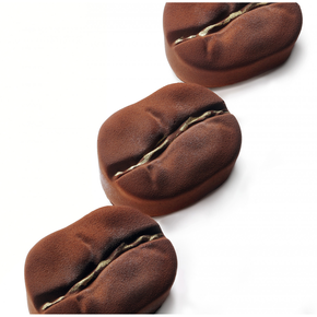 Silikonová forma na dezerty a monoporce, kávové zrno, 4x 150 ml, 100x380x60 mm | DINARA KASKO, Coffee Mini