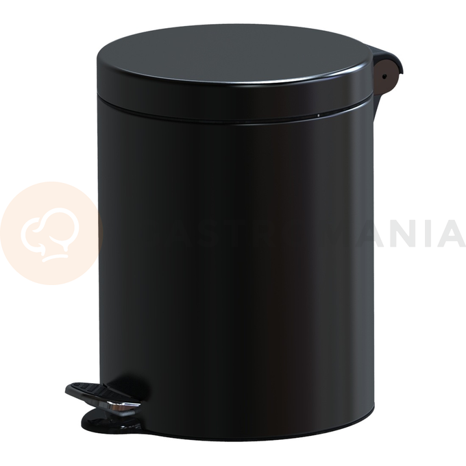Pedálový odpadkový koš s nehořlavou příměsí 5 l, 28x21 cm, černý | ALDA, Freedom Fresh Hotel Safe