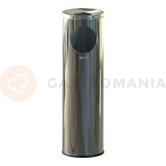 Popelnicový odpadkový koš 15 l, 69x20 cm, nerezová ocel/leštěná | ALDA, Cigarette Pillar