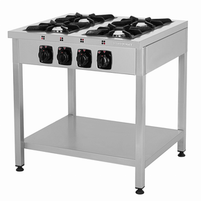 Kuchnia gazowa wolnostojąca 4 palnikowa, 28 kW, 800x700x850 mm | RESTO QUALITY, RQ403554
