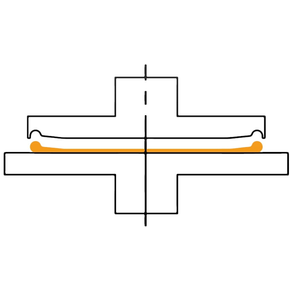 Prasa do formowania ciasta na pizzę, podkład na pizzę z rantem, średnica max. 45 cm, 630x670x890 mm | RESTO QUALITY, PR45