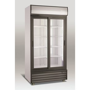 Szafa chłodnicza przeszklona, 800 l, drzwi przesuwne, 1000x660x2030 mm | RESTO QUALITY, RQ801SL