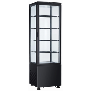 Witryna chłodnicza, cukiernicza, LED, czarna, 235 l, 515x485x1690 mm | RESTO QUALITY, RTC235 Black