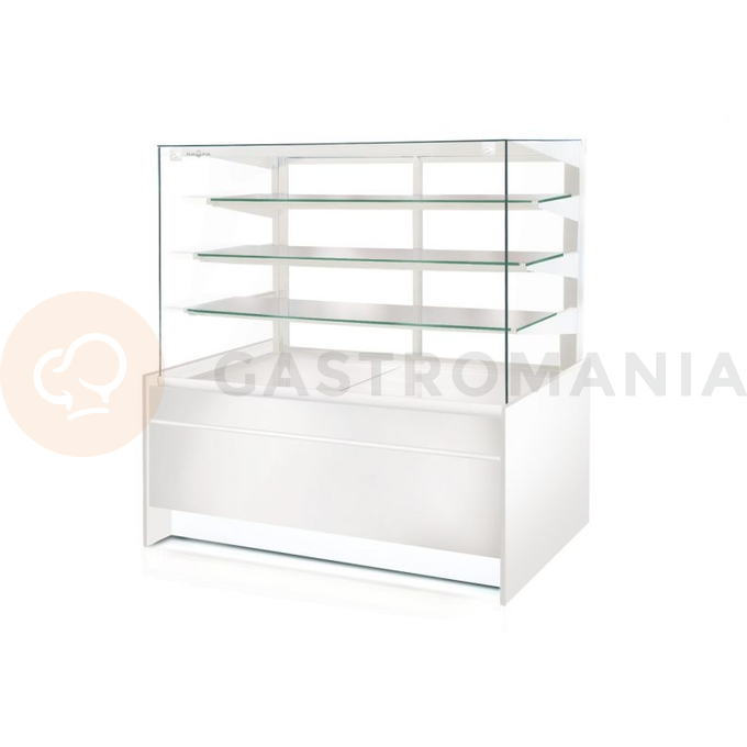 Cukrářská vitrína chladící, čelní sklo rovné, výklopné 1020x890x1460 mm | RAPA, C-A