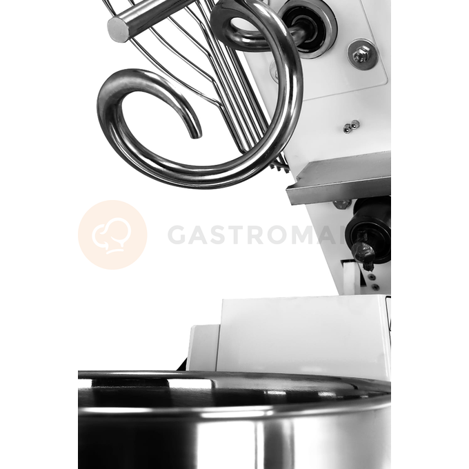 Miesiarka spiralna do ciasta z podnoszonym hakiem i wyjmowaną dzieżą, 2 prędkości, 50 l, 400 V, 480x810x830 mm | RESTO QUALITY, RQT50 2V