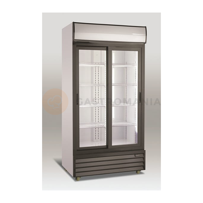 Szafa chłodnicza przeszklona, 800 l, drzwi przesuwne, 1000x660x2030 mm | RESTO QUALITY, RQ801SL