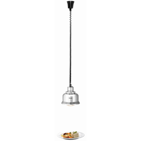 Infračervená stropní vyhřívací lampa, stříbrná, 230x230x250 mm | BARTSCHER, IWL250D CHR