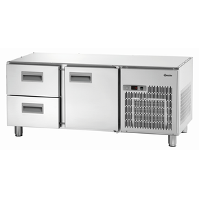 Chladící stůl pro vestavení, skříňka a 2 zásuvky GN1/1, 1397x675x630 mm | BARTSCHER, 1400T1S2