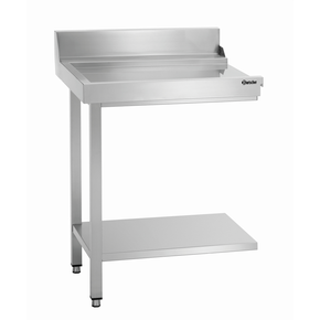 Vykládací stůl levý pro myčky nádobí z nerezové oceli 700x720x850 mm | BARTSCHER, DS-700LI
