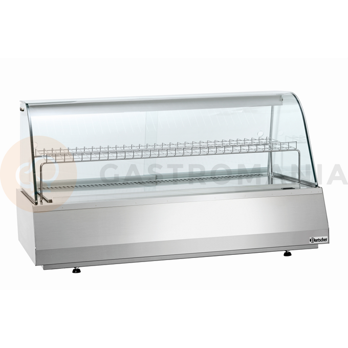 Chladící vitrína, 165 l, halogenové osvětlení, ohýbané sklo, 1072x783x593 mm | BARTSCHER, 405057