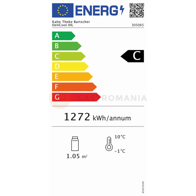 Chladící vitrína, LED osvětlení, 885x640x685 mm | BARTSCHER, DeliCool IIIL