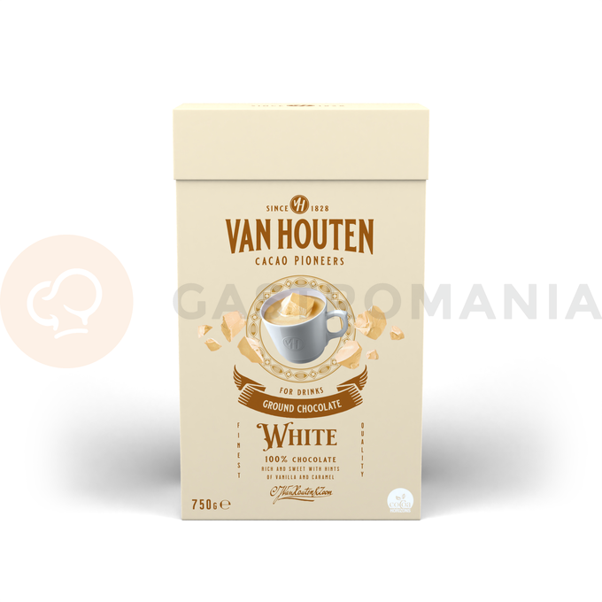 Horká čokoláda v prášku bílá 100%, 0,75 kg | VAN HOUTEN, VM-54625-V99