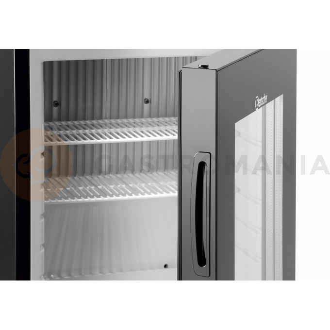Lednice, minibar, prosklená, 34 l, černá, 405x465x560 mm | BARTSCHER, 700119