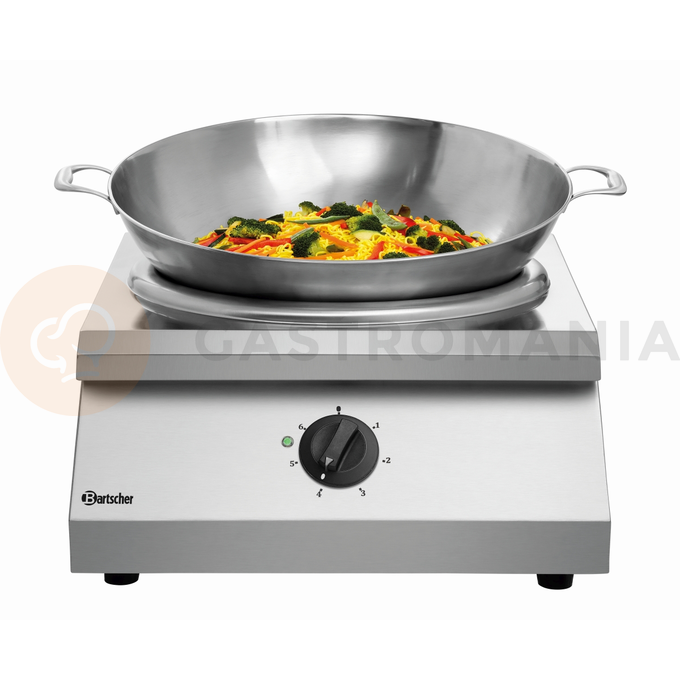 Nastavitelný indukční wok, 370 mm, 8 kW, 510x600x330 mm | BARTSCHER, IW 80