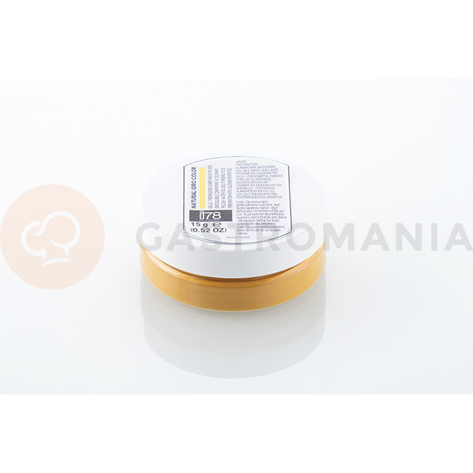 Naturalny barwnik spożywczy w proszku, natural idro color, żółty, 15 g | SILIKOMART, i78 Colorants