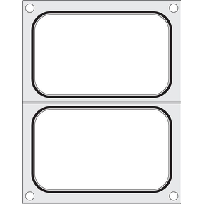 Matryca do zgrzewarki 976722, 2x pojemnik 178x113 mm | HENDI, 805589