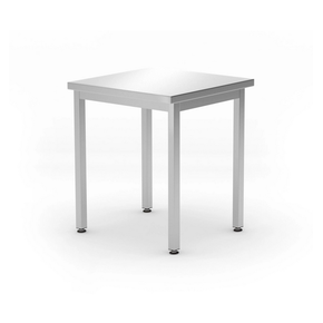 Stół centralny bez półki - skręcany 600x600x850 mm | HENDI, Budget Line