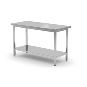 Stół centralny z półką - skręcany 1200x600x850 mm | HENDI, Budget Line