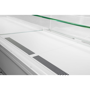 Witryna cukiernicza chłodnicza, białe wnętrze, 900x690x1300 mm | RESTO QUALITY, Dolce Visione Basic 900 W1 Bianco