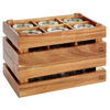 Dřevěná skříňka, 290x185x105 mm, světle hnědá | APS, Superbox GN ¼