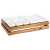 Dřevěná skříňka, 555x185x105 mm, světle hnědá | APS, Superbox GN 2/4