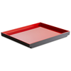 Tác z černo-červeného melaminu, 325x265 mm | APS, Asia Plus