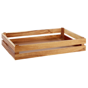 Dřevěná skříňka, 555x350x105 mm, světle hnědá | APS, Superbox GN 1/1
