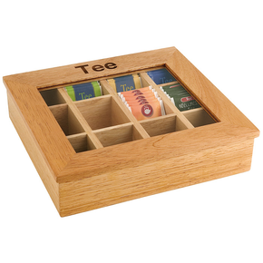 Krabice na čaj, jasné dřevo 310x280x90 mm | APS, 11775