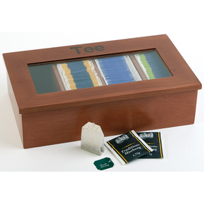 Krabice na čaj, tmavé dřevo 335x200x90 mm | APS, 11574