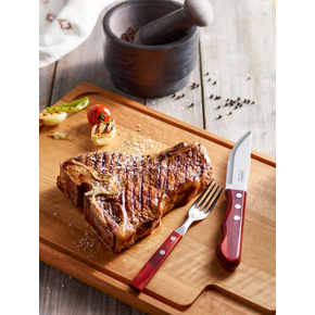 Nůž na steaky 250 mm, červený | TRAMONTINA, Jumbo