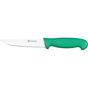 Nůž okrajovací HACCP zelený 100 mm |  STALGAST, 285092