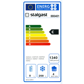 Mrazící skříň bílá 350 l |  STALGAST, 880401